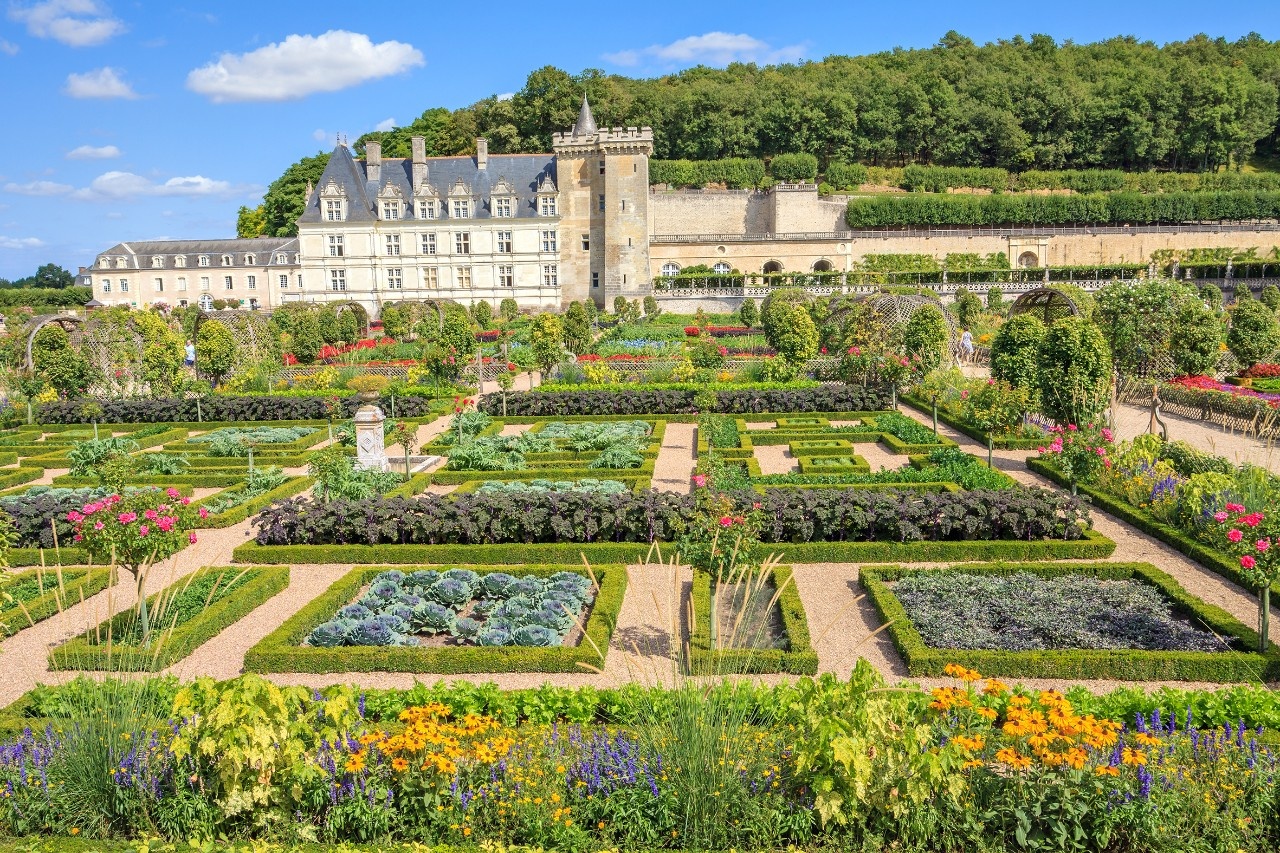 Villandry ein Schloss mit 6 Gärten